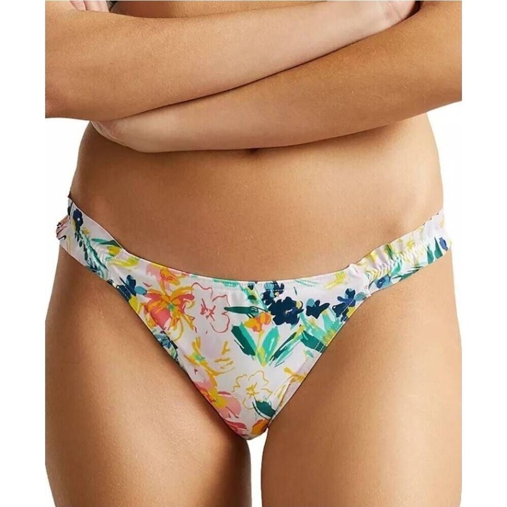 Ted Baker Bikini Bottom Size 8US  Floral Melray Ruffled Allover Print NEW‎